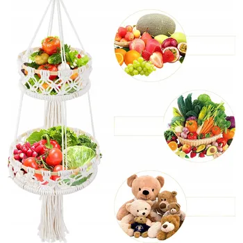 Obraz KOSZYK HOTELOWY NA OWOCE BEŻOWY STYLOWY I PRAKTYCZNY