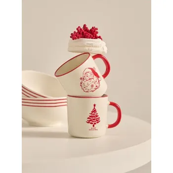 Sinsay - Hrnky s vánočním motivem – 2 kusy - červená - 061GI-33X - 061GI-33X-ONE