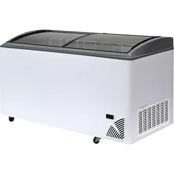 Mraznička 48280 Pultová mraznička prosklené oblé víko Byfal ARO 606/2 Grey Edge