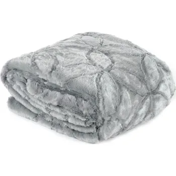 Přehoz na lůžko PREHOZ NA POSTEĽ HAYDI 170X210 CM STRIEBORNÝ