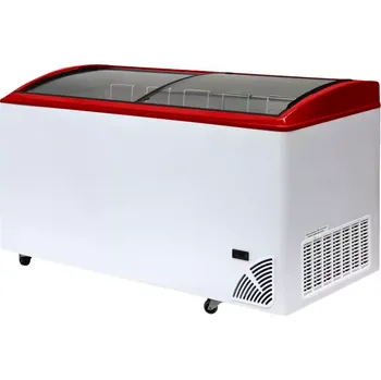 Mraznička 48552 Pultová mraznička prosklené oblé víko Byfal ARO 606/2 Red Edge