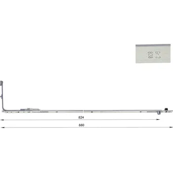 Dveřní kování MACO střední závora Velikost | Rozsah použití [mm]: 828 | 1501 - 1750