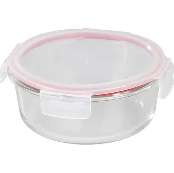 Přepravka na jídlo Dóza MagicHome, okrúhla, 950 ml, s vekom, Clip, sklenená