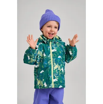 Dívčí bunda Dětská bunda Reima Moomin Hete zelená barva, 5100168E 5100168E.PPYA 77X, vel. 104