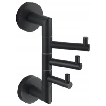 Věšák Věšák s pohyblivým ramenem na kolíčky Stella černý 07.330-B