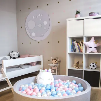 Obraz Nástěnná dekorace do dětského pokoje ve tvaru MĚSÍCE s 3D reliéfem KiddyMoon