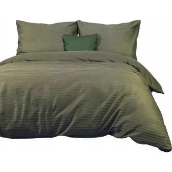Povlečení Povlečení LUX Cizgili Satén 160x200 Olivová Darymex