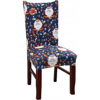 Potah na židli VÁNOČNÍ POTAH NA ŽIDLI ELASTICKÝ UNIVERZÁLNÍ - RŮZNÉ VZORY