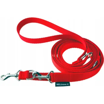 Vodítko pro psa VODÍTKO PRO PSA NELSON-X 2,5 M / 2 CM STANDARDNÍ KARABINA POLSKÝ