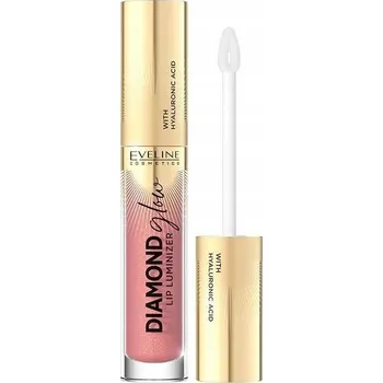 Lesk na rty Eveline Cosmetics Diamond Glow Lip Luminizer 04 Raspberry Sorbet lesk na rty s kyselinou hyaluronovou 4.5ml