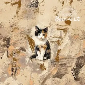 Úplet, Krémovohnědá kočička, panel (E) (Top kvalitní úplet Bella)