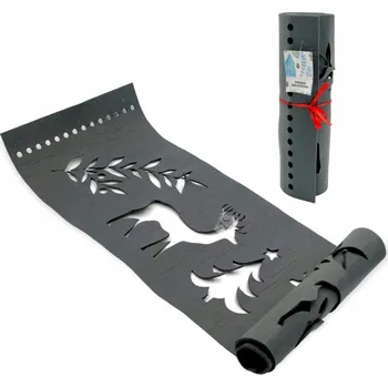 ubrus Běžec na stůl odstíny šedé 100 x 30 cm