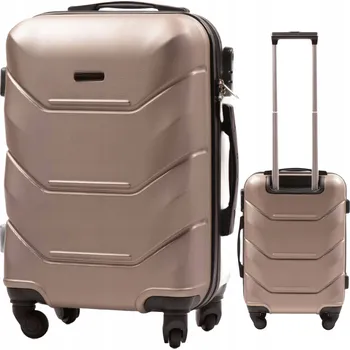 Kabinový kufr skořepinový ABS zlatý MICHIGAN 38 l se 4 kolečky