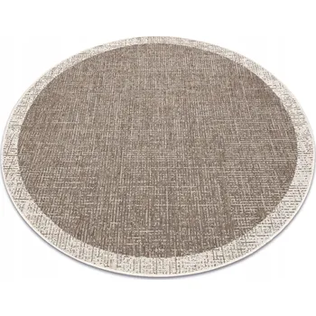 Koberec KOBEREC PROPLÉTANÝ SISAL béžový s plochou vazbou KULATÝ 160