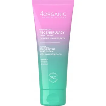 Péče o ruce 4ORGANIC PŘÍRODNÍ REGENERAČNÍ KRÉM NA RUCE S KYSELINOU HYALURONOVOU 75 Ml