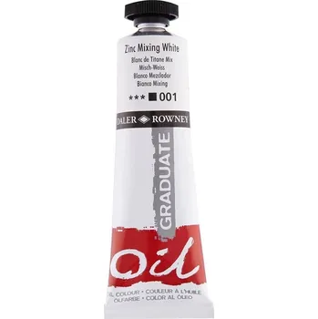 Olejová barva Daler & Rowney Graduate Oil 38 ml - zinc mixing white 001