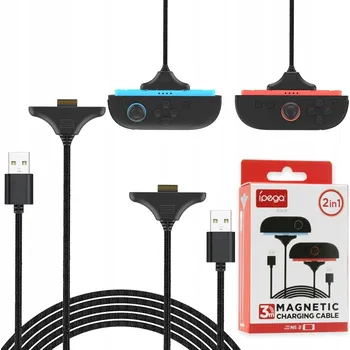 Herní zařízení IPega Sada 2x magnetický nabíjecí kabel JonCon pro Nintendo Switch 2