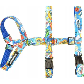 Postroj pro psa POSTROJE PRO PSA PROTI ÚNIKU GUARD MĚKKÉ S MADLEM VEL. L