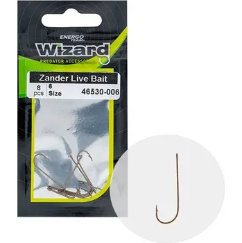 Rybářský háček WIZARD - Háček Zander Live Bait Light vel. 4