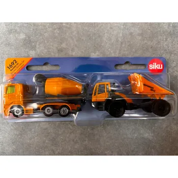 autíčko STAVEBNÍ SADA SIKU 1692 - VOZÍK A MÍCHAČKA NA BETON