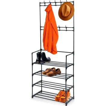 Věšák Stojací věšák kovový Vilde černý