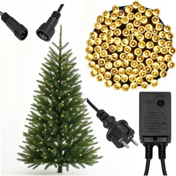 Vánoční dekorace VÁNOČNÍ OSVĚTLENÍ NA STROMEČEK 500 LED VENKOVNÍ SUPER BÍLÁ