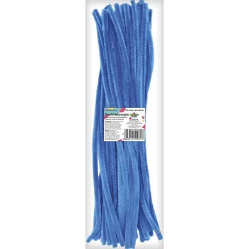 Titanum Chlupaté drátky, sytě MODRÁ, 30 cm/6mm, 50ks/bal.