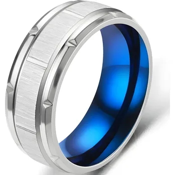 Prsten IZMAEL Prsten TR 17244 Stříbrná/Modrá KP17244 65mm KP17244