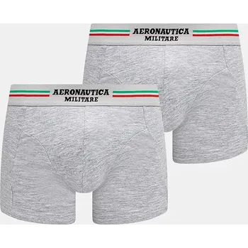 Boxerky Aeronautica Militare (2-pack) AM1UBX001 šedá 09X, vel. XXL