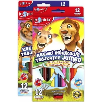 Pastelka Pastelky trojhranné JUMBO Inspiria 12 barev