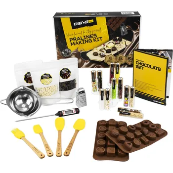 Obraz Sada na výrobu pralinek DIBYS 3 druhy čokolády