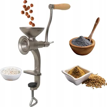Kuchyňský mlýnek Ruční mlýnek Kinghoff kovový stříbrný