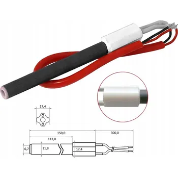 Zapalovač Zapalovač Kipi, topné tělísko pro pelety 300W, keramické