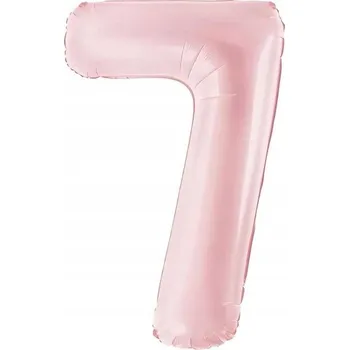 Balónek Fóliový balónek "Číslice 7", růžový matný, PartyDeco, 86 cm (34"), DGT