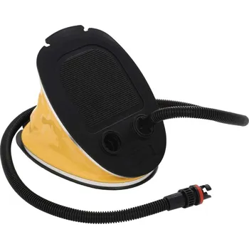 vidaXL Nožní pumpa 21 x 29,5 cm PP a PE šedá a žlutá [92726]