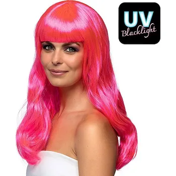 Karnevalová paruka Boland Paruka růžová dámská dlouhá