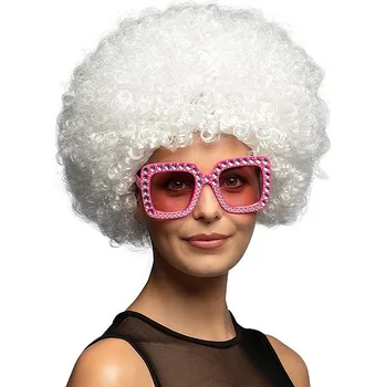 Karnevalová paruka Boland Paruka afro bílá XL