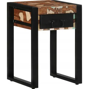 Konferenční stolek PŘÍRUČNÍ STOLEK BAREVNÝ MASIVNÍ RECYKLOVANÉ DŘEVO