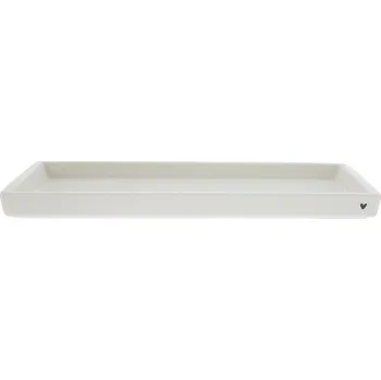 Vánoční dekorace Bastion Collections TRAY WHITE, podnos. 28,5x10,5x2cm LI-TRAY-004-BL