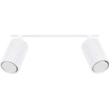 Stropní Svítidlo KARBON 2 bílý minimalistický lampa s nastavitelným stínidlem pro osvětlení