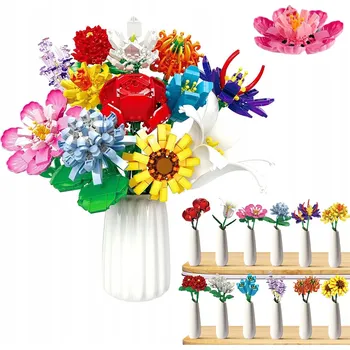 ostatní stavebnice STAVEBNICE KVĚTINY KYTICE KREATIVNÍ SET 1064 dílů