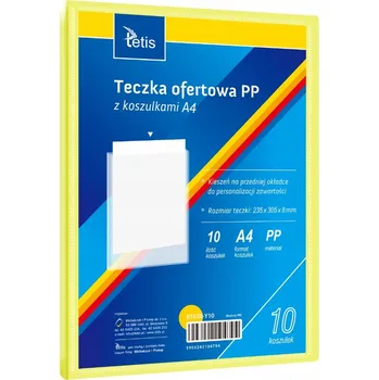 Prezentační složka A4 Tetis žlutá