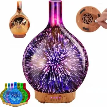 Zvlhčovač vzduchu ZVHLČOVAČ VZDUCHU ZVLHČOVAČ DIFUZÉR 3D XJ5283 podložka světlé dřevo