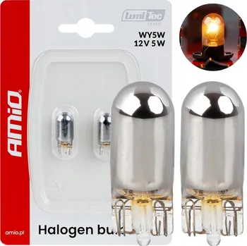 Povinná bezpečnostní výbava Halogenové žárovky W5W 12V 5W LumiTec CHROME 2ks