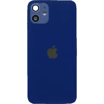 Pouzdro na mobilní telefon Apple Iphone 12 zadní sklo + sklíčko kamery - modrá barva (Blue)