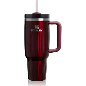 Stanley Quencher H2.O FlowState™ Fluted Tumbler nerezový tumbler s brčkem velký Garnet Shine 1180 ml