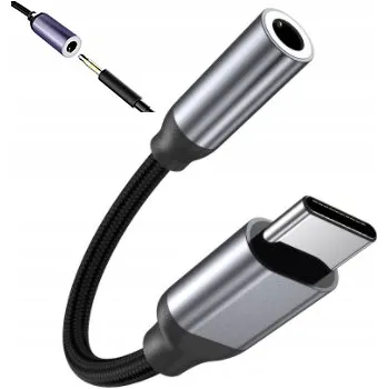 Audio redukce ADAPTÉR PŘEVODNÍK USB-C na 3,5mm Jack AUX DAC