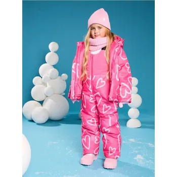 Dívčí kalhoty Sinsay - Kalhoty s kšandami - růžová - 893DX-30X - 893DX-30X-110