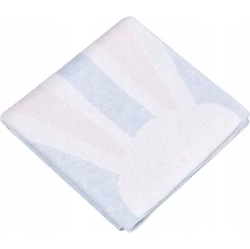 Dětská deka Dětská deka Ander pro miminko, deka bavlna RABBIT BLUE 75x100 cm