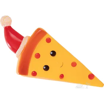 Hračka pro psa UNIQ PETS Vánoční pizza s pískadlem 20x8,5x4cm